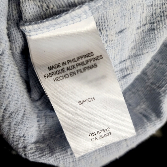 Lucky Brand Light Blue Short Sleeve Square Neck Top Women's Small S Casual EUC - Picture 6 of 7